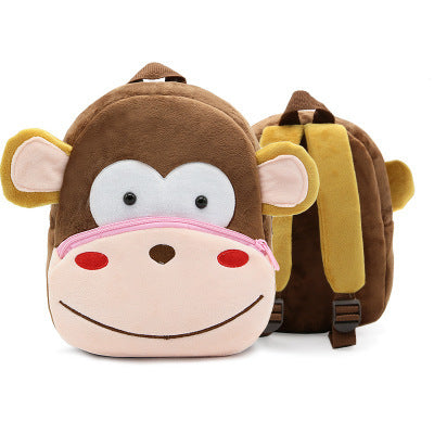 Cute Plush Backpacks Kindergarten Cartoon School Bags Children Animal Toys Bag - iztia