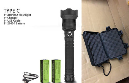 XHP70.2 Powerful Usb Led Flashlight - iztia