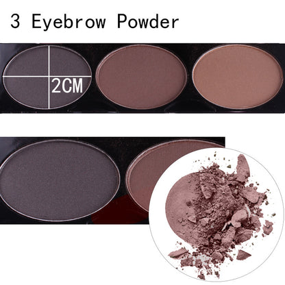 MISS ROSE 144 color 3 color 3 Color Eyeshadow blush eyebrow makeup makeup makeup kit special wholesale - iztia