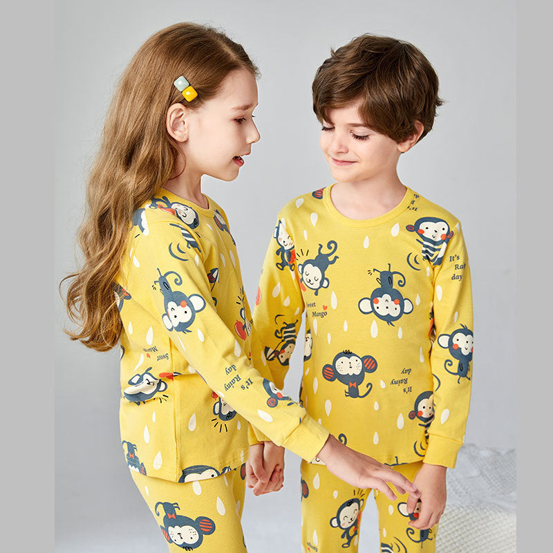 Children's Underwear Set Cotton Boys And Girls Underwear Set Pajamas - iztia