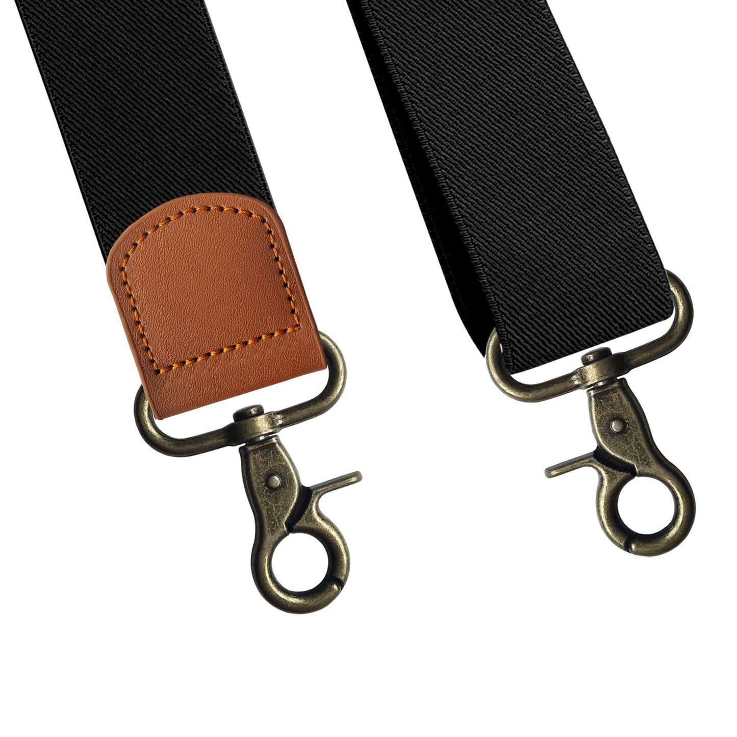 Elastic Elastic Straps X-type Suit Pants Suspenders Bronze Hook Buckle Strap Clip - iztia