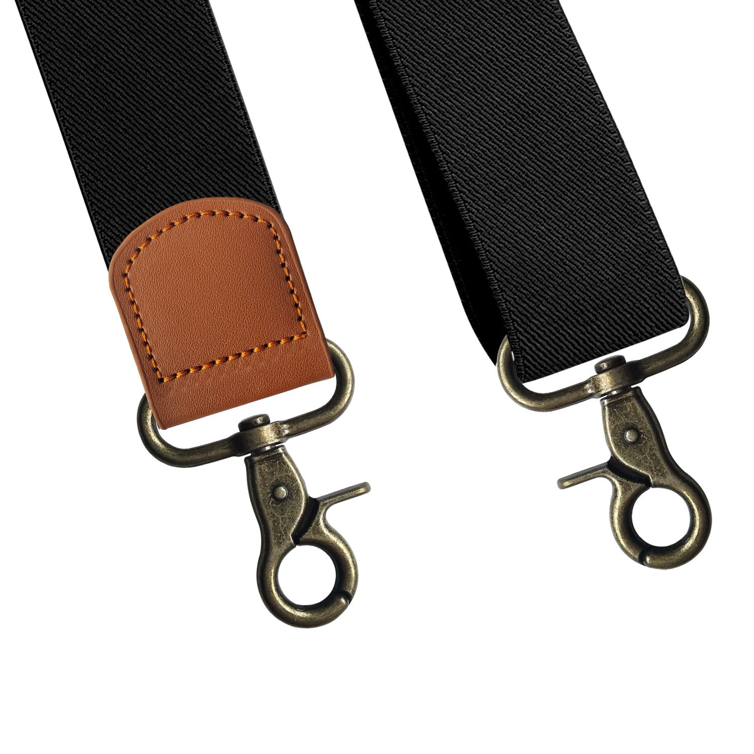 Elastic Elastic Straps X-type Suit Pants Suspenders Bronze Hook Buckle Strap Clip - iztia