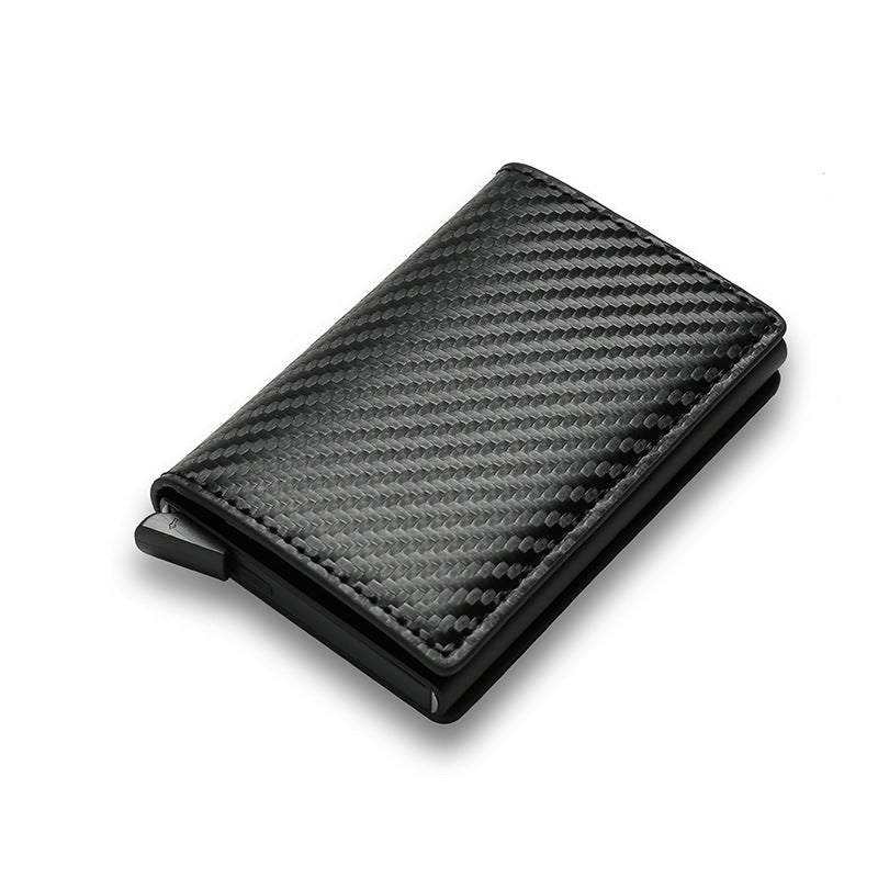 RFID Carbon Fiber Men's Wallet Aluminum Alloy - iztia