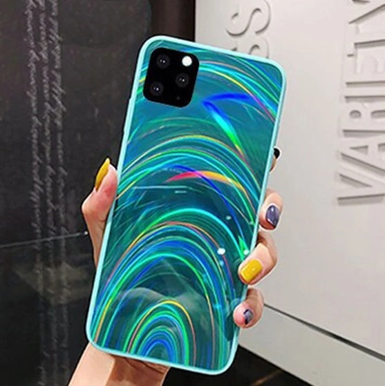 Rainbow Mirror Soft Case Phone Case - iztia