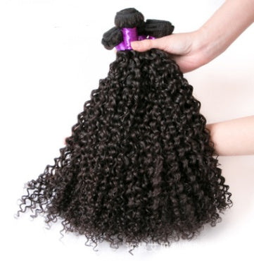 Brazilian Virgin Human Hair Kinky Curly Brazil Real Wig Hair Curtain - iztia