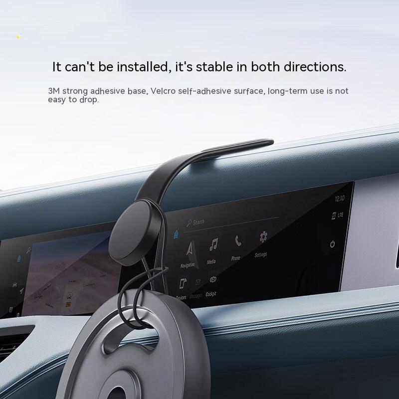 Magnetic Bendable Car Mobile Phone Holder Wireless Charger Phone Holder 15W Car Dash Mount Compatible With Phone - iztia