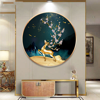 Diamond Painted Deer Living Room Crystal Living Room Tiled Cross Stitch - iztia