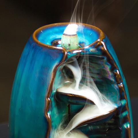 Multi-layers Ceramic Back flow Incense Burner - iztia