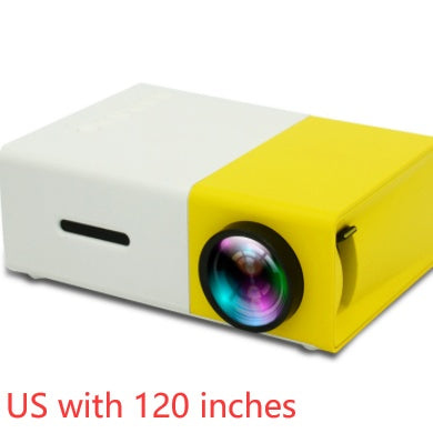 Portable Projector 3D Hd Led Home Theater Cinema HDMI-compatible Usb Audio Projector Yg300 Mini Projector - iztia