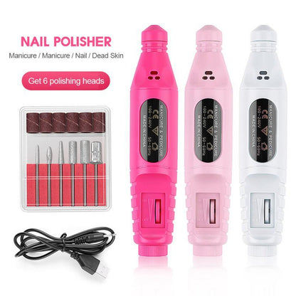 Electric Nail Polish Machine Pen Nail Art Tool - iztia