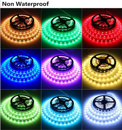 LED Light Strips Highlight 60 Light Beads Epoxy Waterproof Soft Strips - iztia