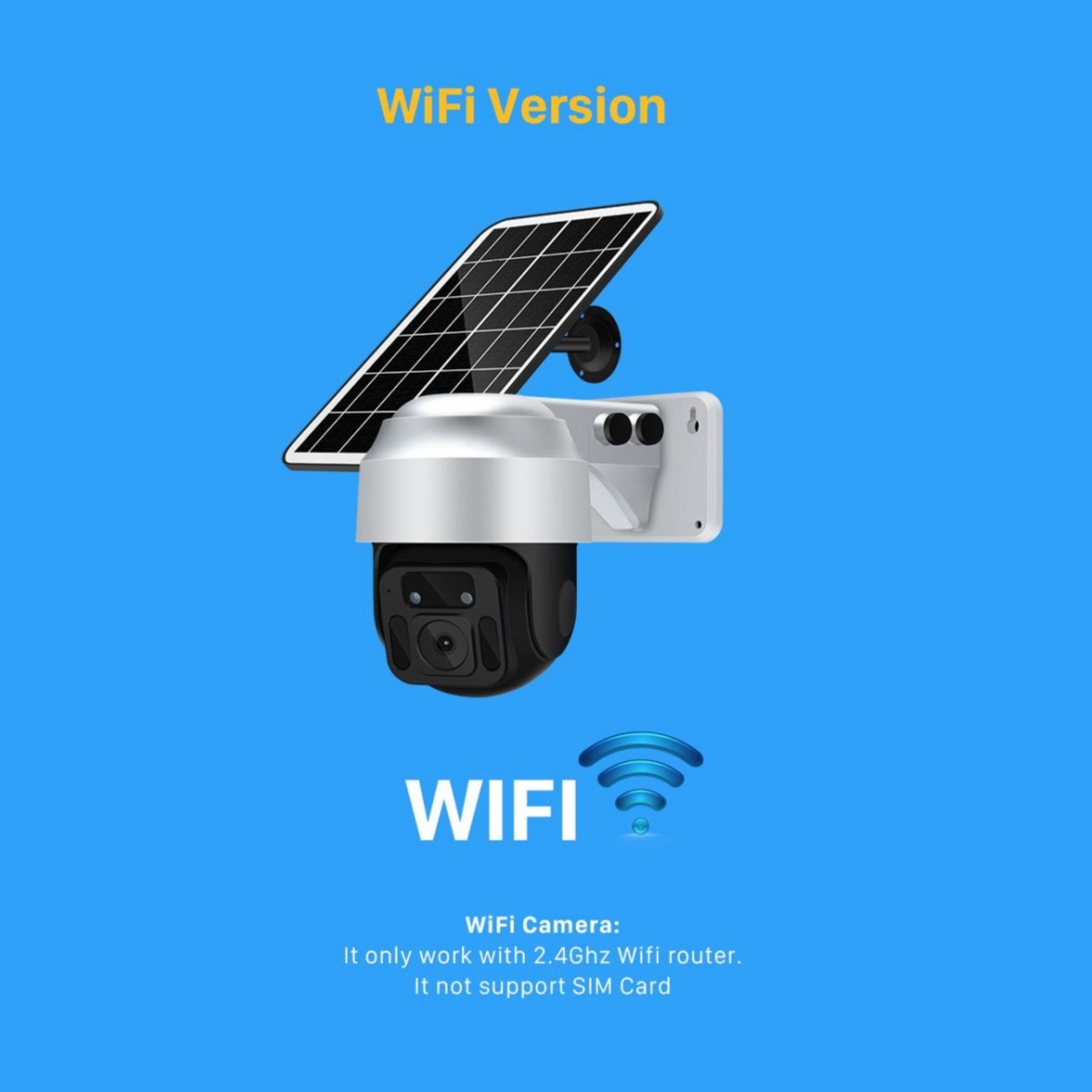 Solar Powered Wireless WiFi Surveillance Camera - iztia