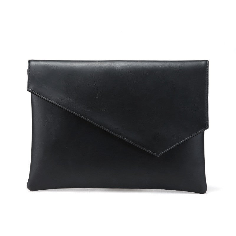 Leather Upgraded Men's Style Business Casual Fashion Hand-held Envelope File Bag - iztia