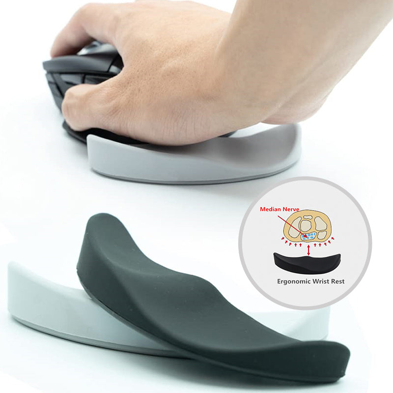 Silicon Gel Ergonomic Mouse Wrist Rest Pad - Non-Slip, Streamlined Design - iztia