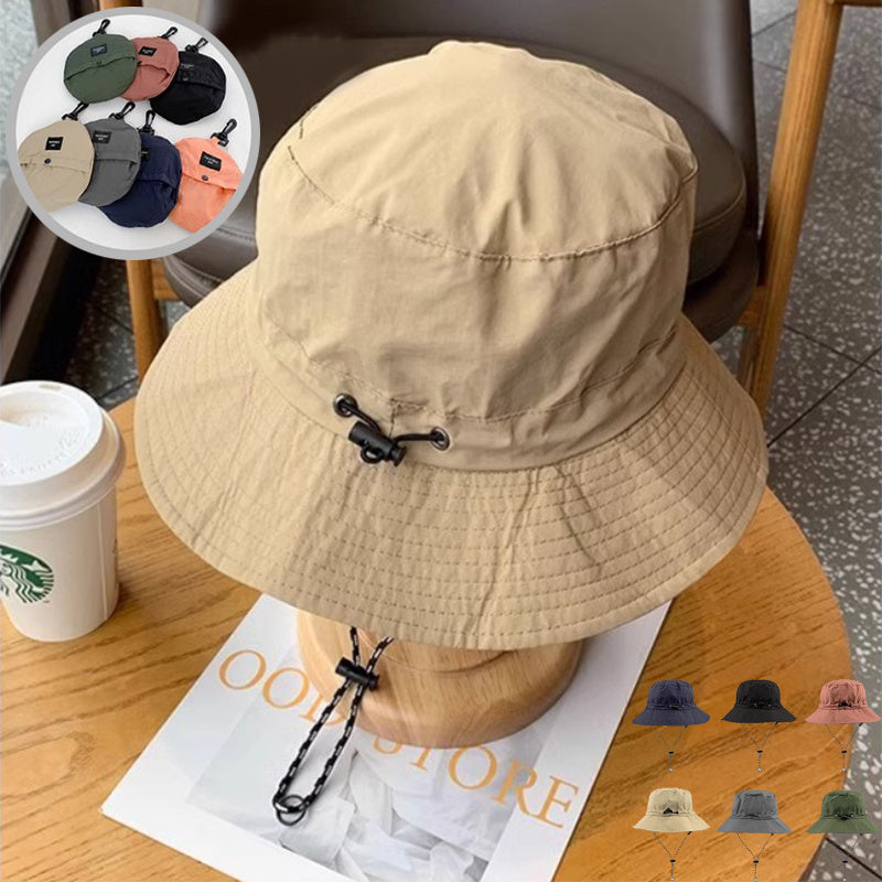 Foldable Fisherman Hat Summer Quick-drying Waterproof Outdoor Cycling Fishing Sunhat Women Men - iztia