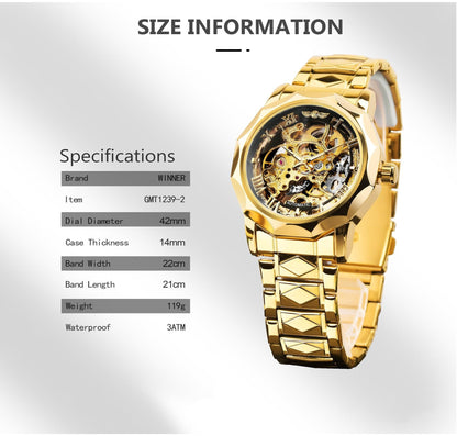 Retro Luxury Luminous Men's Automatic Mechanical Watch - iztia