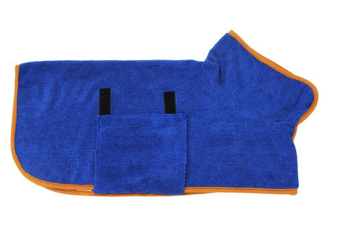 Absorbent Pet Bathrobe With Waist-wrapped Microfiber - iztia