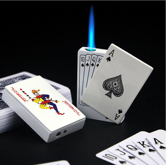 Poker Gas Lighters Poker Lighter Creative Gift Lighter Poker Lighter - iztia