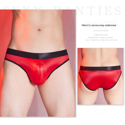 Comfortable and breathable underwear for men with a shiny, high-elastic design - iztia