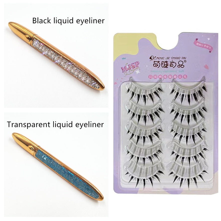 False Eyelashes Self-adhesive Eyeliner Multicolor - iztia