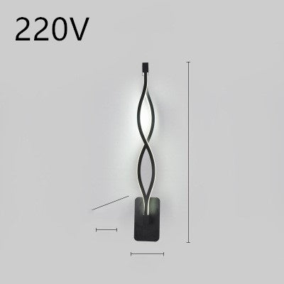 led wall lamp nordic minimalist bedroom bedside lamp - iztia