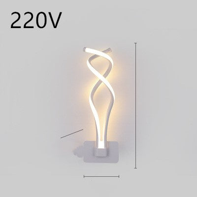 led wall lamp nordic minimalist bedroom bedside lamp - iztia