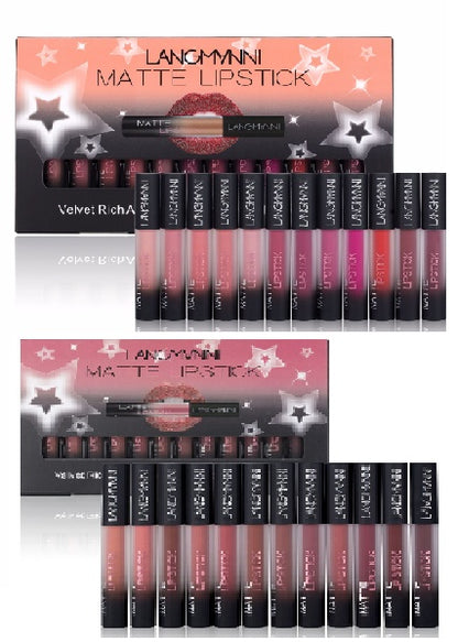 Matte Lipstick Waterproof Long-lasting Velvet Lipstick Set - iztia