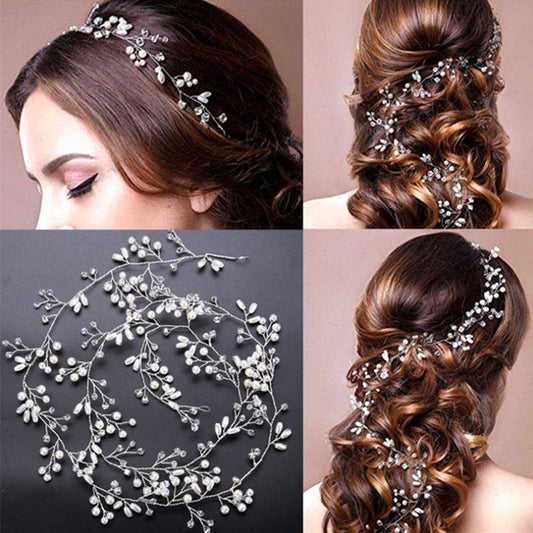 Wedding Hair Accessories Crystal Pearl Hair Accessories - iztia