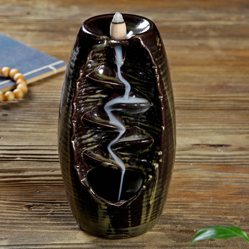 Multi-layers Ceramic Back flow Incense Burner - iztia