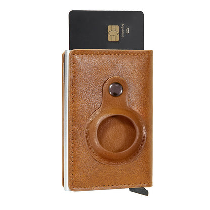 Multifunctional Card Holder Airtag Men's Short Card Holder Wallet Air Tag - iztia