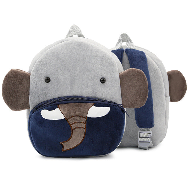 Cute Plush Backpacks Kindergarten Cartoon School Bags Children Animal Toys Bag - iztia