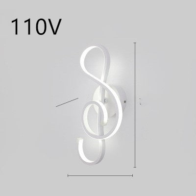 led wall lamp nordic minimalist bedroom bedside lamp - iztia