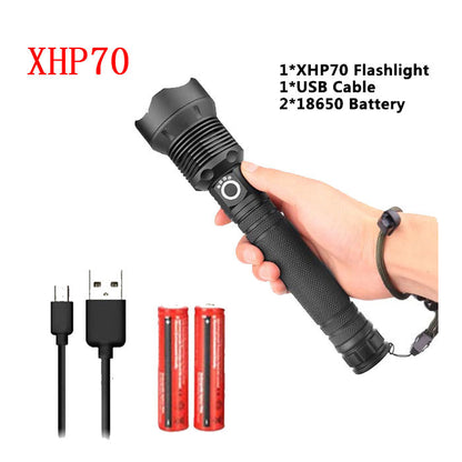 USB Charging Zoom P50 Flashlight - iztia