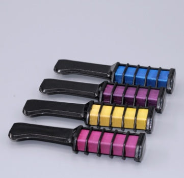 Temporary Mini Disposable Crayons Hair Color Dyeing Mascara Dye Chalk Box With Brush - iztia