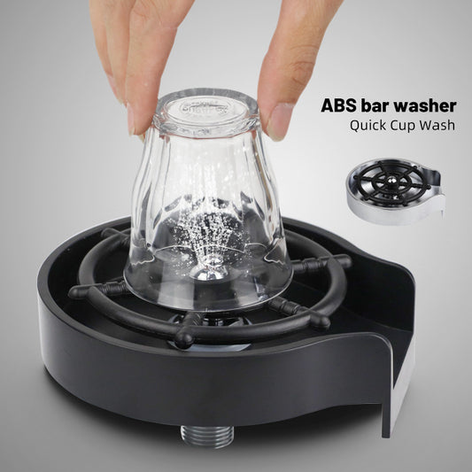 Bar Counter Cup Washer Sink High-pressure Spray Automatic Faucet Coffee Pitcher Wash Cup Tool Kitchen - iztia