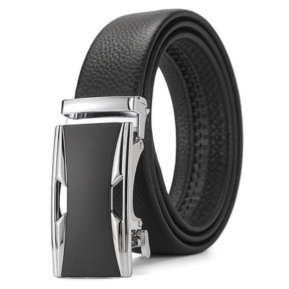 Genuine Leather Automatic Pure Leather Belt Boys - iztia