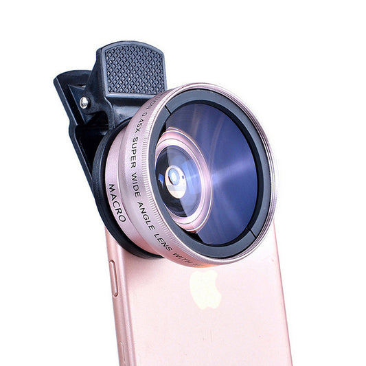 Mobile phone lens 0.45Xwide angle 12.5 times the macro external lens photography camera universal HD Combo - iztia