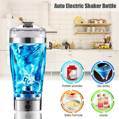 Electric Protein Shake Stirrer USB Shake Bottle Milk Coffee Blender Kettle Sports And Fitness Charging Electric Shaker Cup - iztia