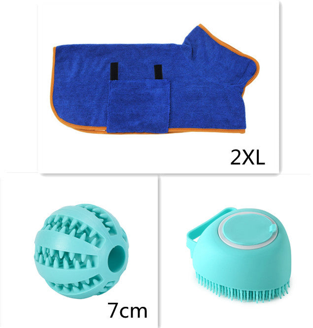 Silicone Dog Bath Massage Gloves Brush Pet Cat Bathroom Cleaning Tool Comb Brush For Dog Can Pour Shampoo Dog Grooming Supplies - iztia