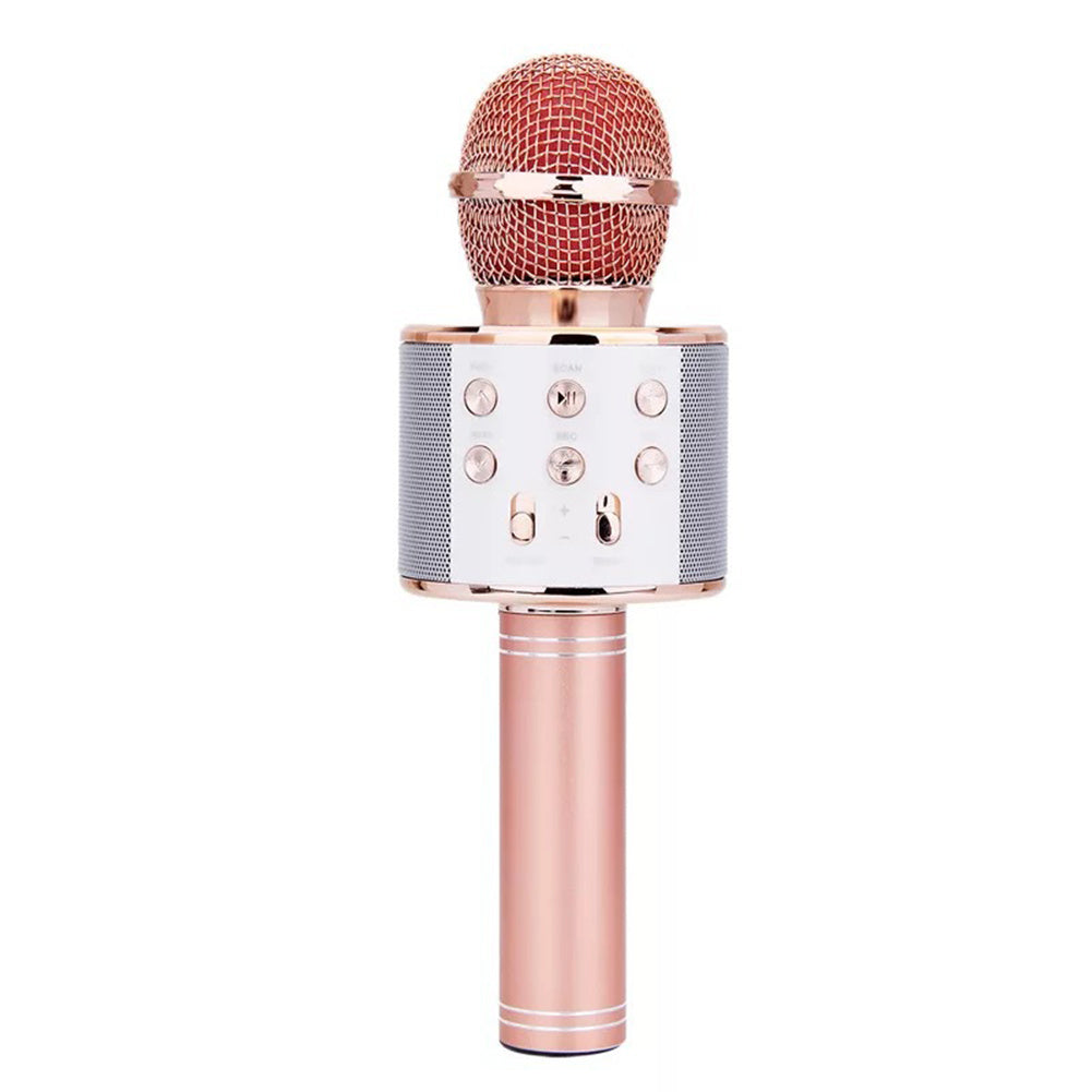 Wireless Microphone Portable Bluetooth Mini Home Ktv For Music Playing Singing Speaker Player - iztia