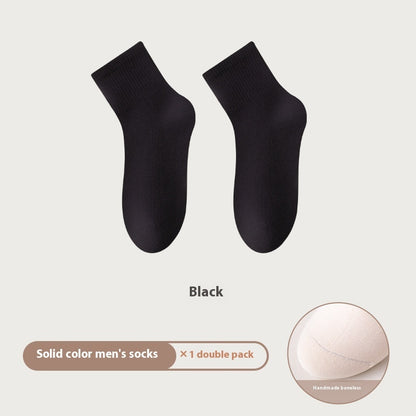 All-in-one Machine Weaving Spring And Summer Antibacterial Breathable Cotton Men's Socks - iztia