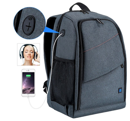 Camera backpack waterproof camera bag - iztia