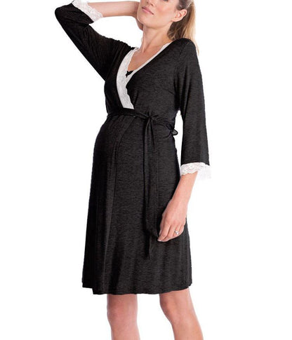 Pregnant Women Nightdress Maternity Sleepwear - iztia