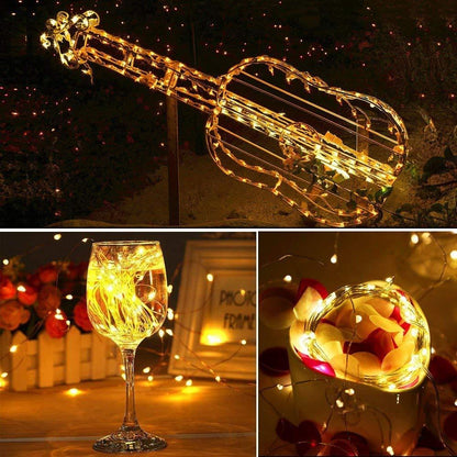 Christmas Light Led Outdoor Battery USB Powered 2m 5m10m String Lights Cooper Wire Garland Wedding Party Decoration Fairy Lights - iztia