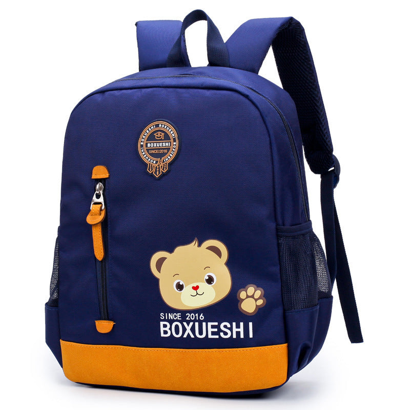 A cartoon bear nursery school schoolbag, schoolbag, schoolboy, boy and boy, baby boy and baby travel back - iztia