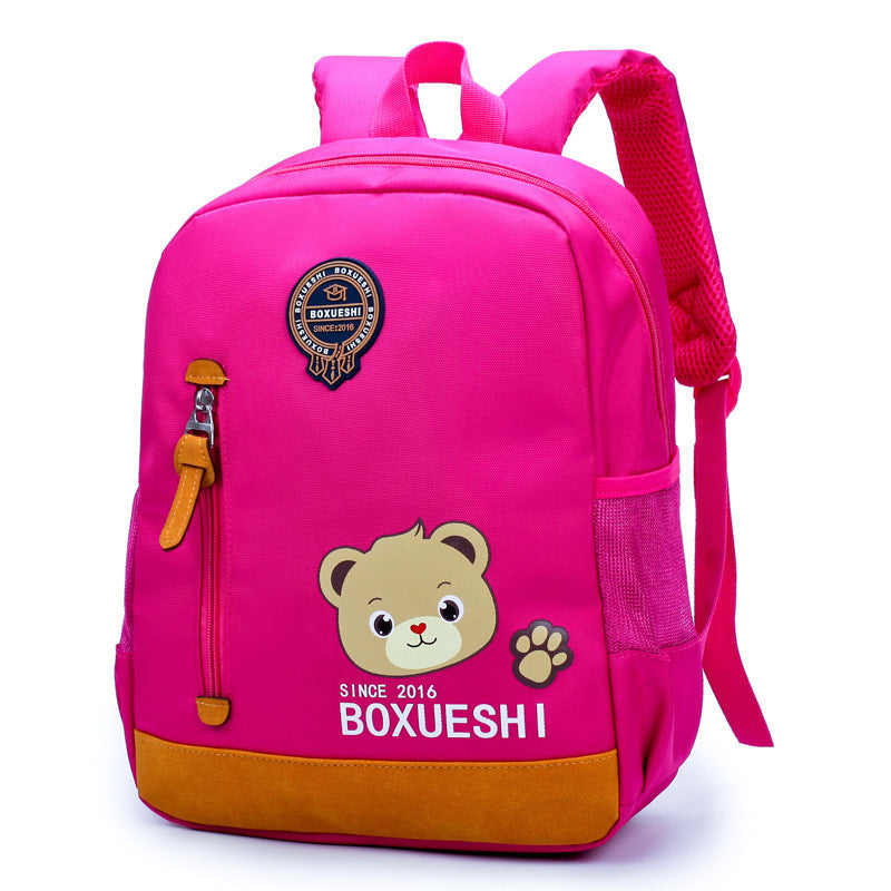 A cartoon bear nursery school schoolbag, schoolbag, schoolboy, boy and boy, baby boy and baby travel back - iztia