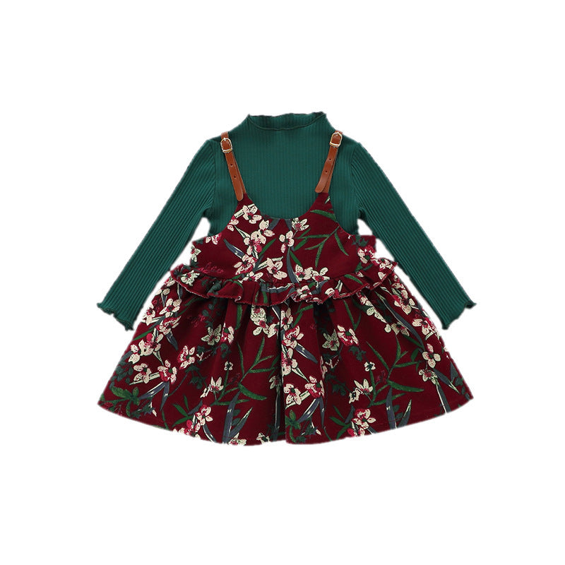 Baby Dress, Girl's Skirt, Autumn 1-2-3 Years Old Baby Clothes, Children's Clothing, A Piece Of E3087 - iztia