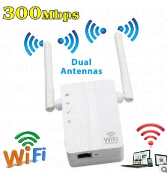 Manufacturers direct 300M WIFI signal amplifier, wireless router repeater small steamed bread Repeater - iztia