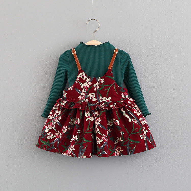 Baby Dress, Girl's Skirt, Autumn 1-2-3 Years Old Baby Clothes, Children's Clothing, A Piece Of E3087 - iztia