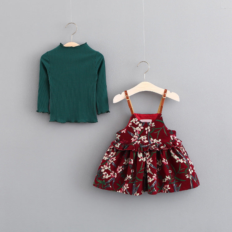 Baby Dress, Girl's Skirt, Autumn 1-2-3 Years Old Baby Clothes, Children's Clothing, A Piece Of E3087 - iztia